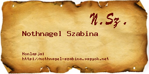 Nothnagel Szabina névjegykártya